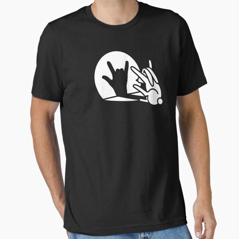 Cute Rabbit I Love You Ily Sign Language Deaf Hand Tshirt Cute Rabbit I Love You Ily Sign Language Deaf Hand Tshirt